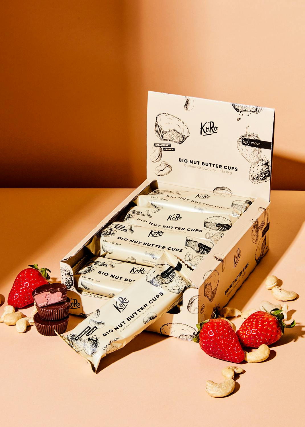 Buy Organic Cashew And Strawberry Nut Butter Cups KoRo United Kingdom buy-organic-cashew-and-strawberry-nut-butter-cups-koro-united-kingdom